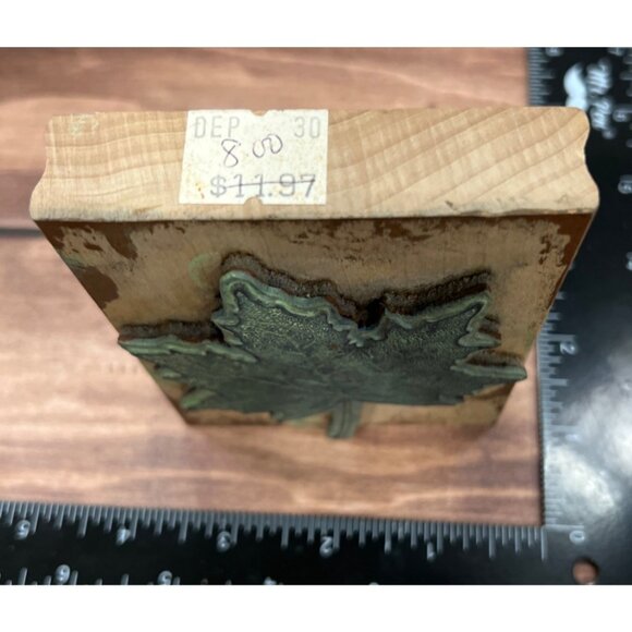 JudiKins Maple Leaf Rubber Stamp Wood Block Craft Tool 9085I - Picture 4 of 5